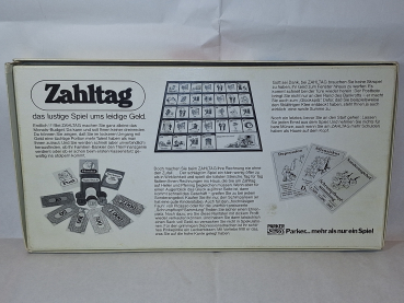 Zahltag: Das Lustige Spiel um's leidige Geld Brettspiel - Parker - 1977